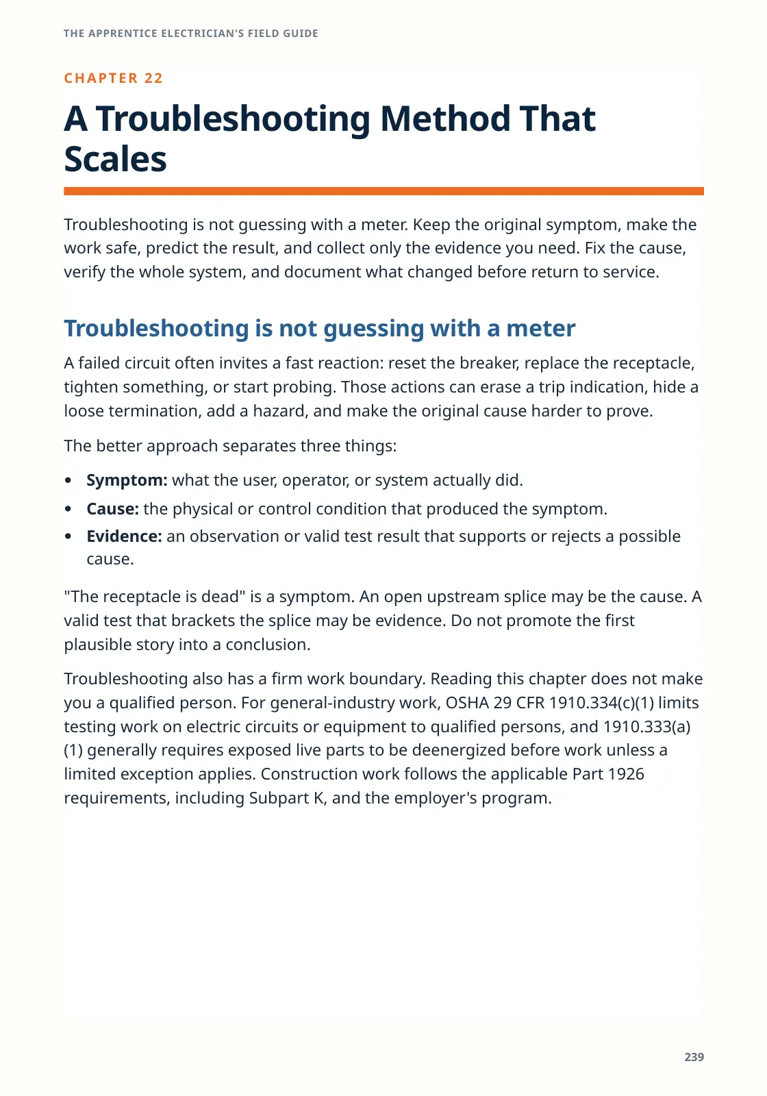 Opening page of Chapter 22, A Troubleshooting Method That Scales